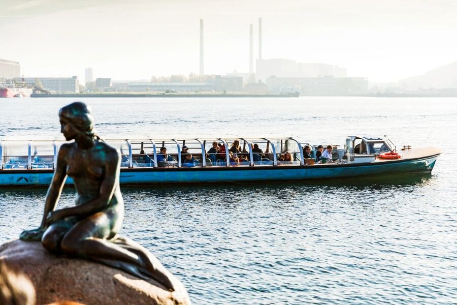 Copenhagen: Hop-On Hop-Off Bus Tour with Boat Tour Option - Amalienborg, the Little Mermaid, and the harbor edge