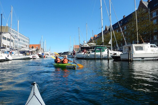 Kayak Tour in Copenhagen Harbor in May and September - Under the bridge and into the harbor route