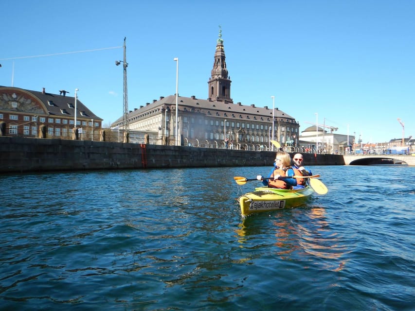 Kayak Tour in Copenhagen Harbor - June, July and August - Børsen, C. F. Tietgens Hus, and changing city views