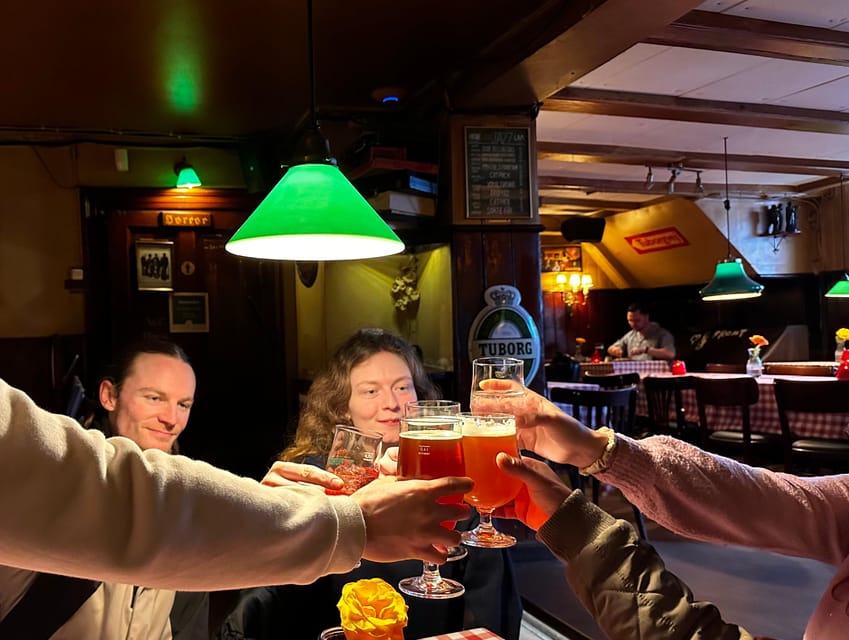 Secret walking Food Tour Copenhagen - Danish hot dogs and a draft Carlsberg